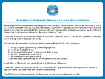 b体育bsports-国际体联公布桥本跳马打分细节 确认结果符合规则